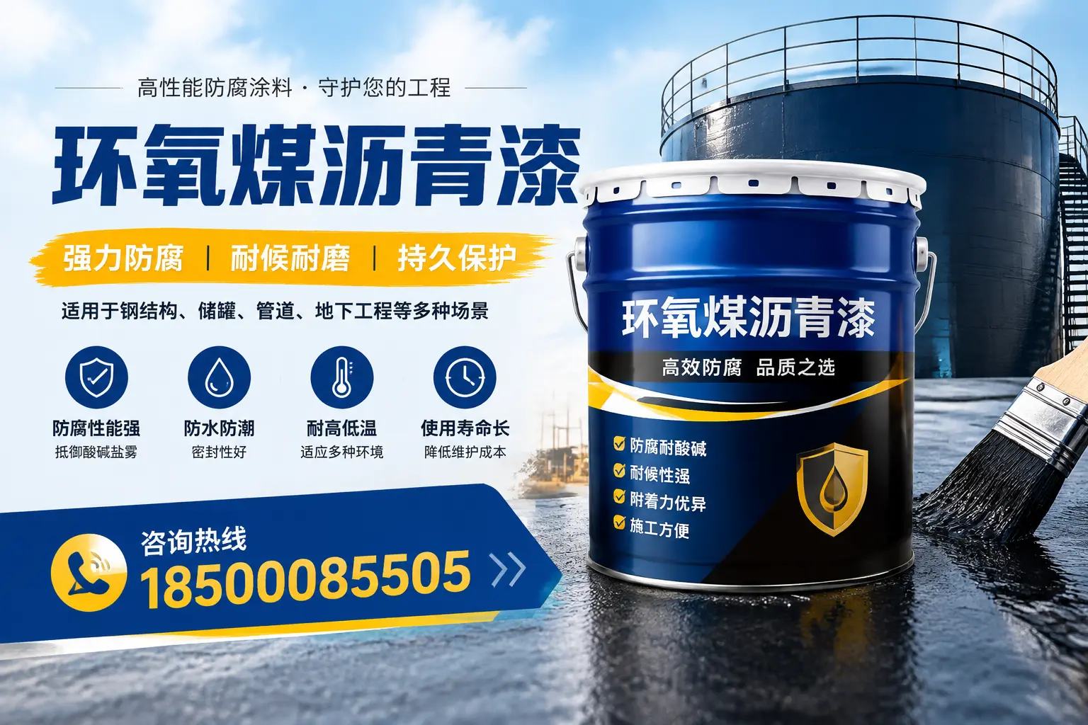 环氧煤沥青漆在工业中的应用，衢州企业的选择