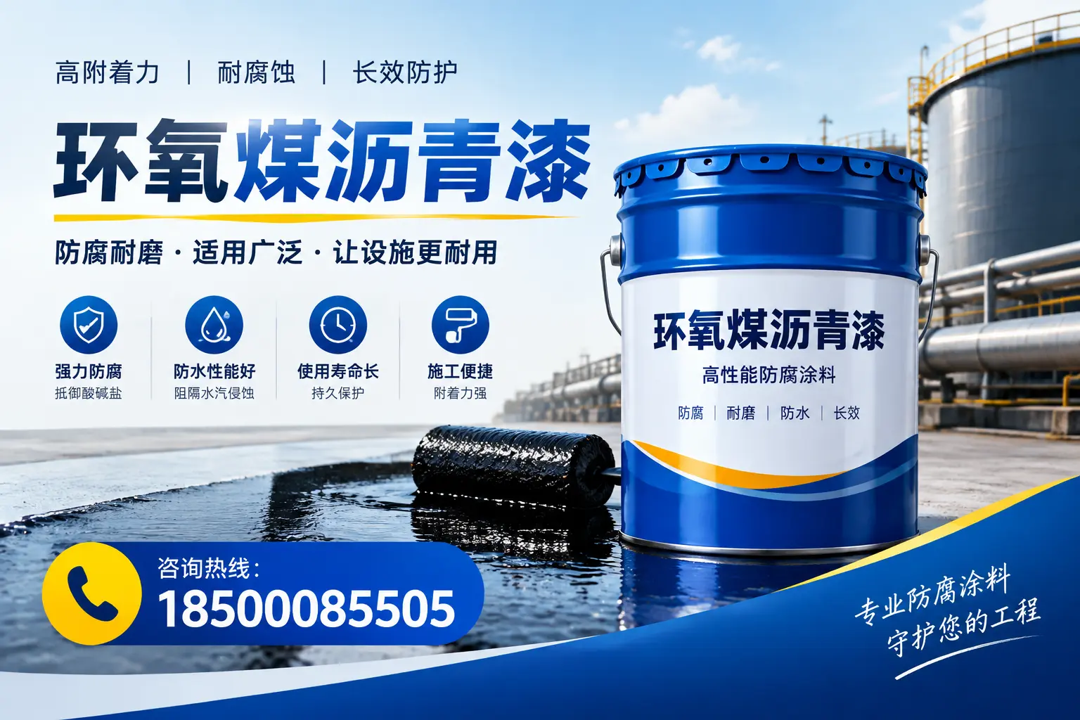 环氧煤沥青漆与其他涂料的对比分析,助力衢州企业决策